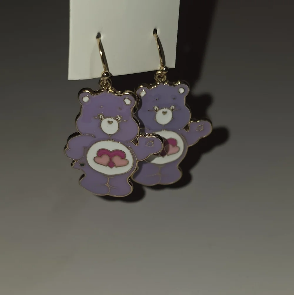 Share Bear Care Bears Earrings Handmade Hypo-Allergenic Bundle/Offer 2 Save